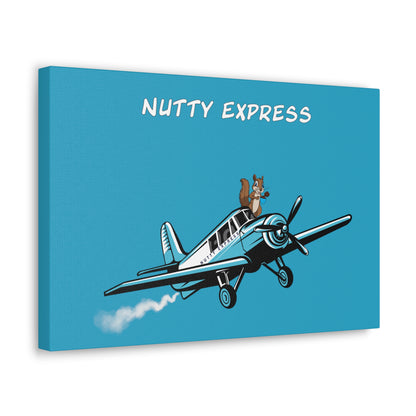 Nutty's Express Delivery. Always On-Time. Canvas Gallery Wraps