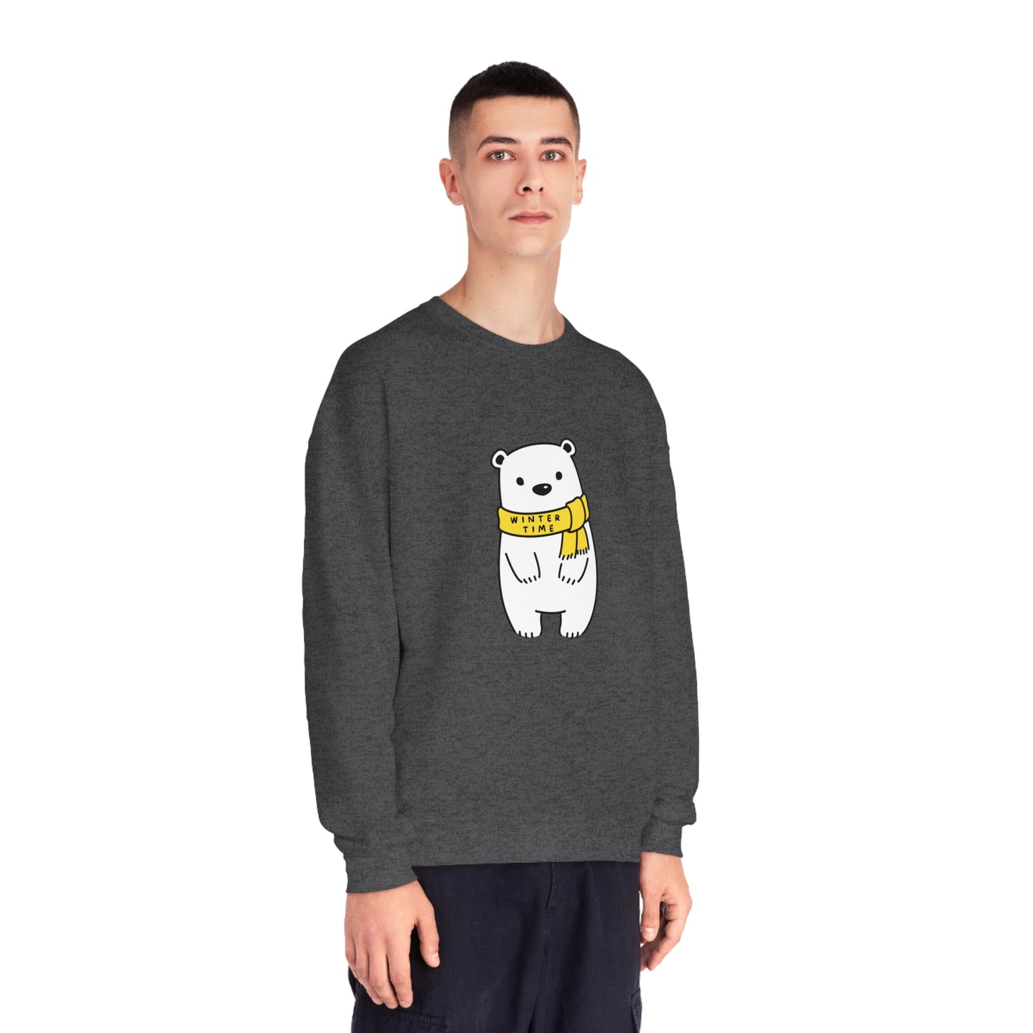 Winter Time BK Bear. Unisex NuBlend® Crewneck Sweatshirt