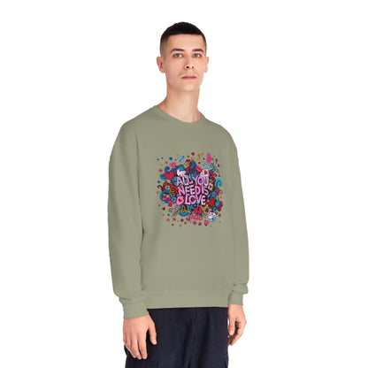 All You Need Is Love. Unisex NuBlend® Crewneck Sweatshirt