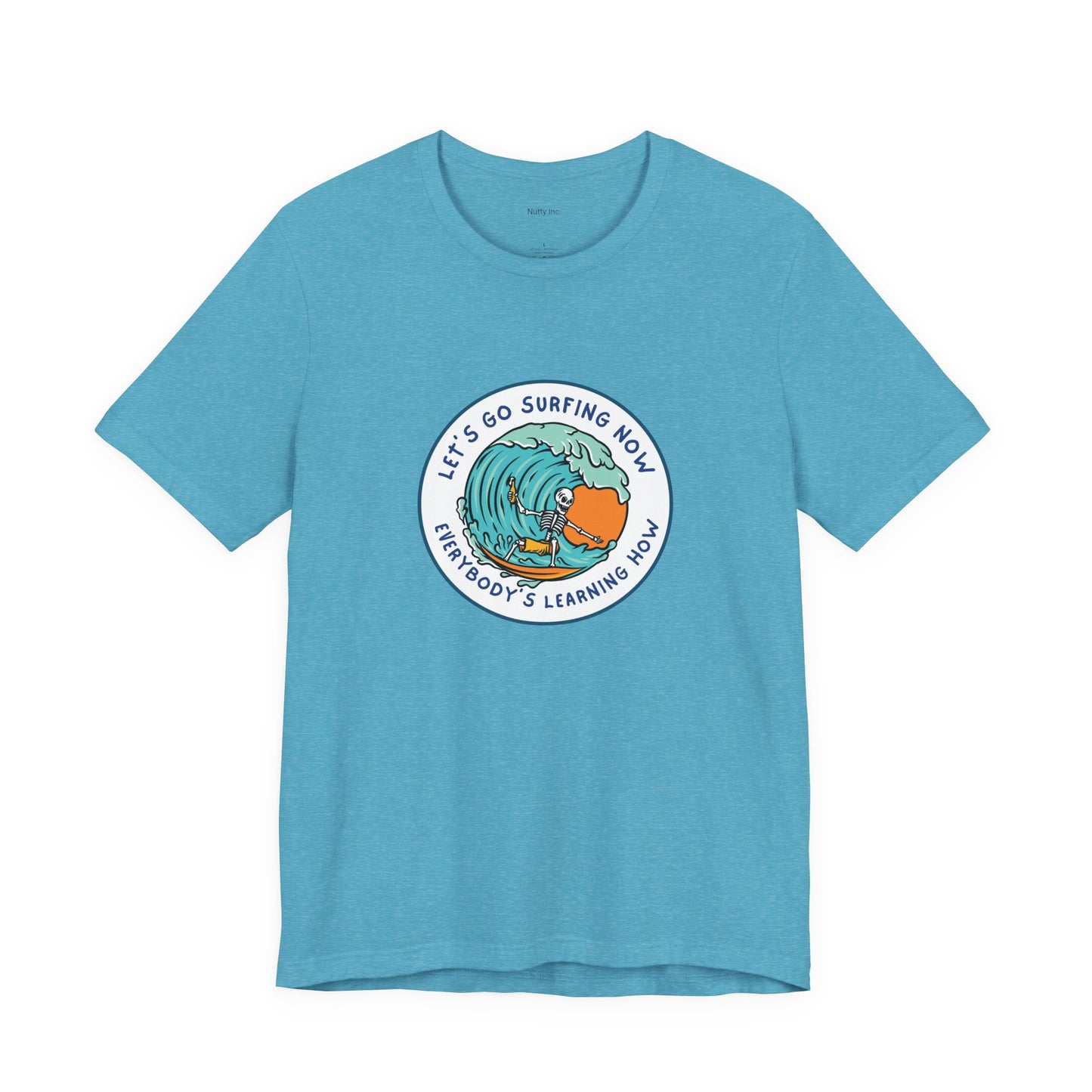 Let's Go Surfing Now. Everybody's Learning How. Unisex Jersey Short Sleeve Tee
