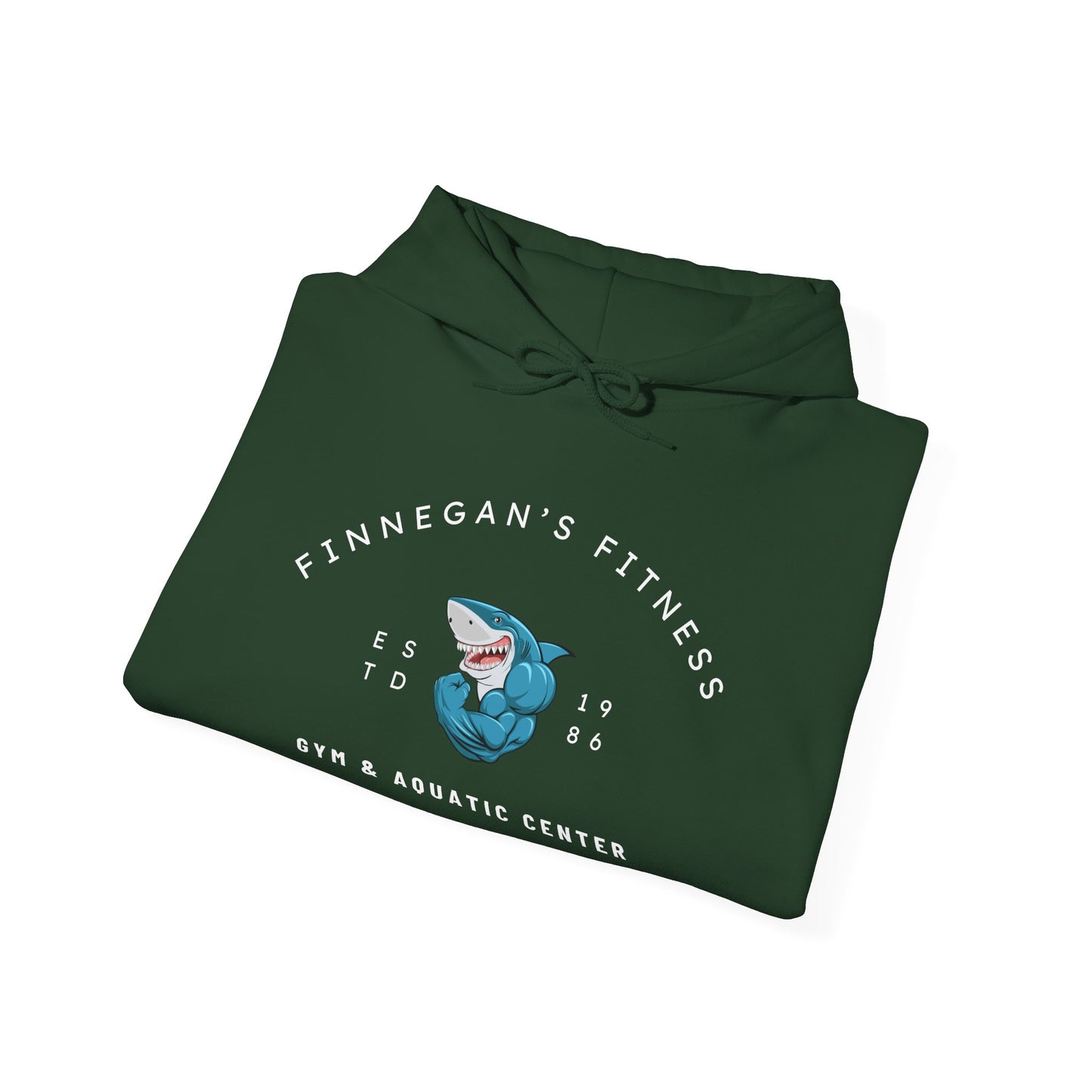 Shark Gym Hoodie – Finnegan’s Fitness & Aquatic Center Sweatshirt