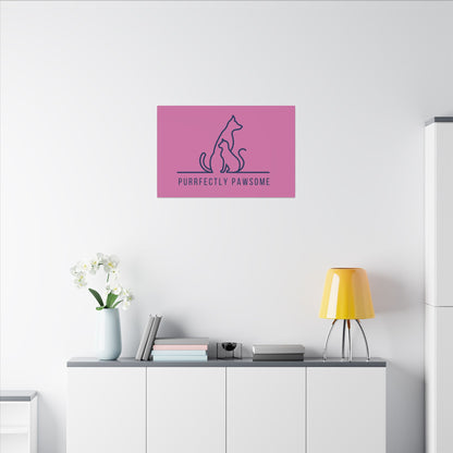 Purrfectly Pawsome. Canvas Gallery Wraps
