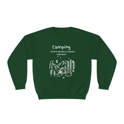 Camping. Where Adventure Meets Adorable. Unisex NuBlend® Crewneck Sweatshirt