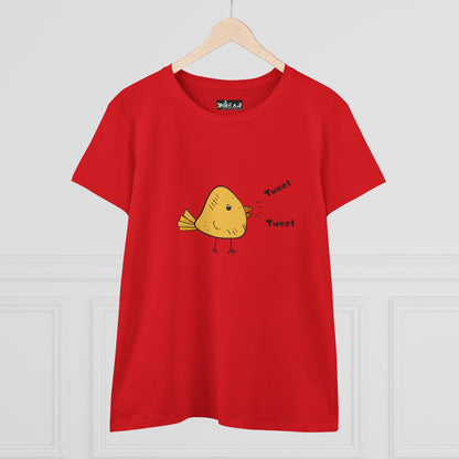 Tweet. Tweet. Women's Midweight Cotton Tee