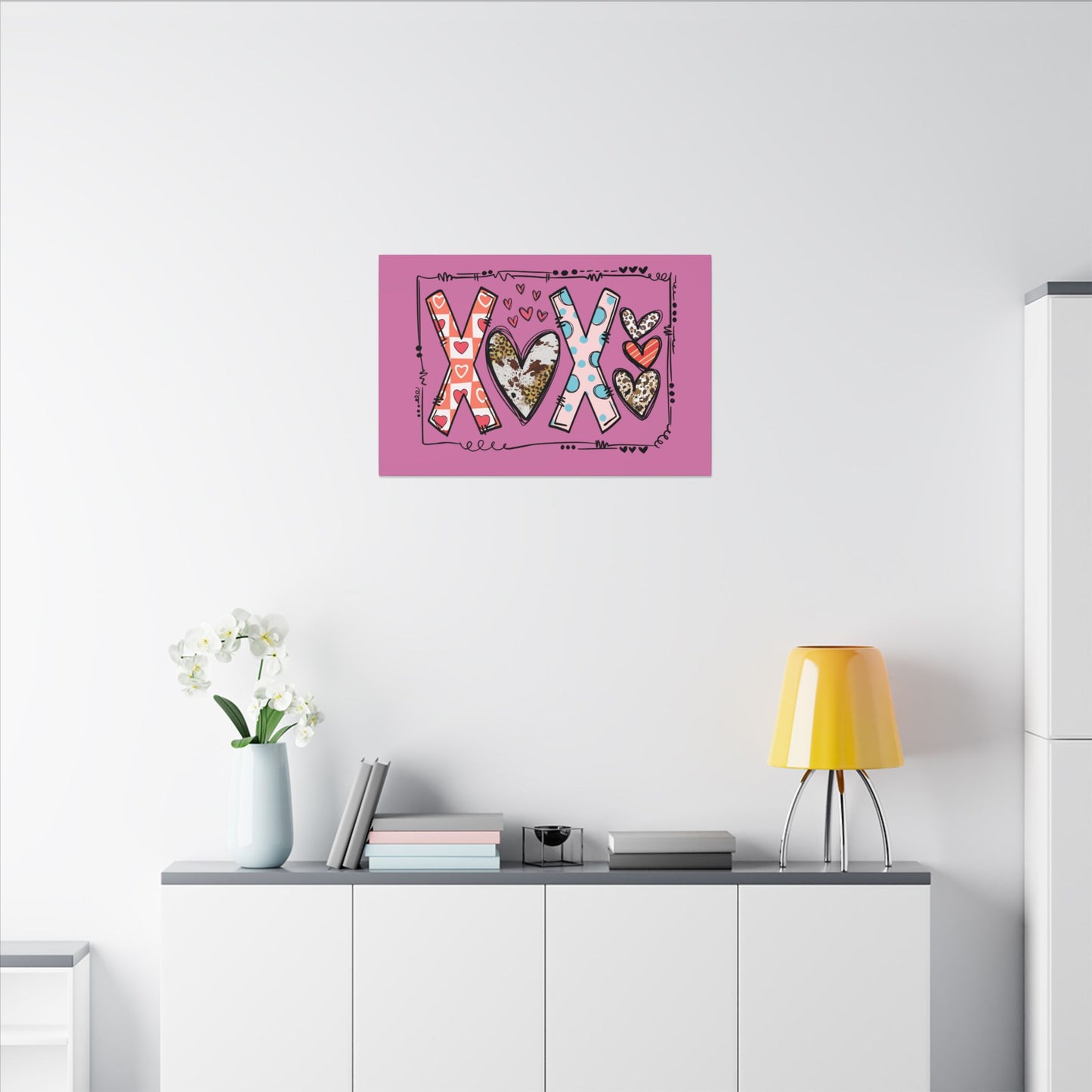 Sign of Love. XOXO. Canvas Gallery Wraps