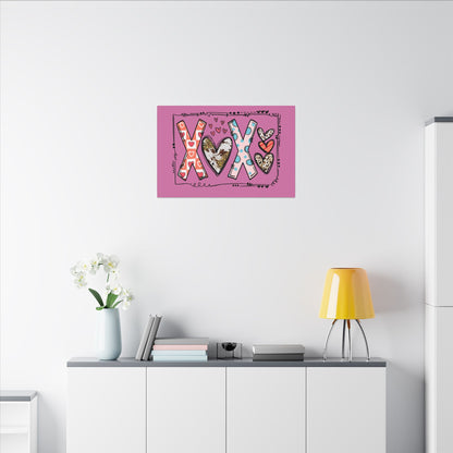 Sign of Love. XOXO. Canvas Gallery Wraps