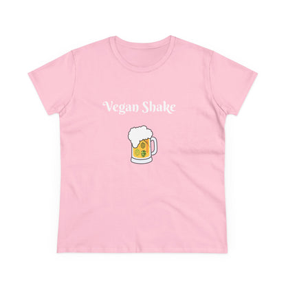 Vegan Shake.  Women's Midweight Cotton Tee