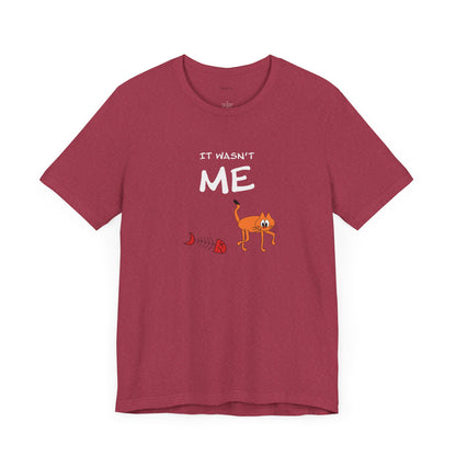 Leo The Cat Didn't Do It. Unisex Jersey Short Sleeve Tee