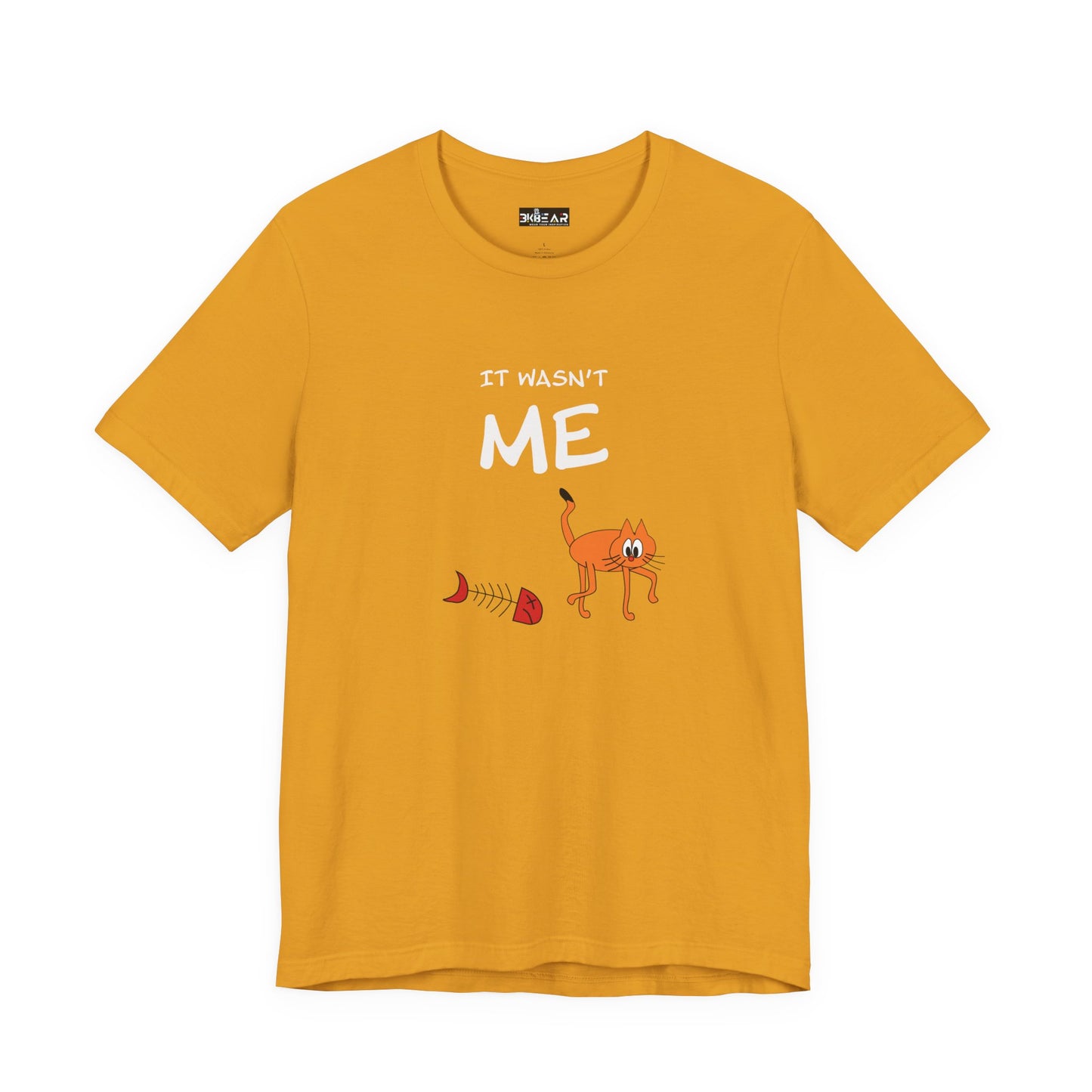 Leo The Cat Didn't Do It. Unisex Jersey Short Sleeve Tee