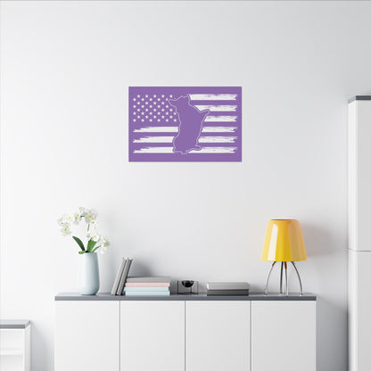 Charlie The American Flag Dog. Canvas Gallery Wraps