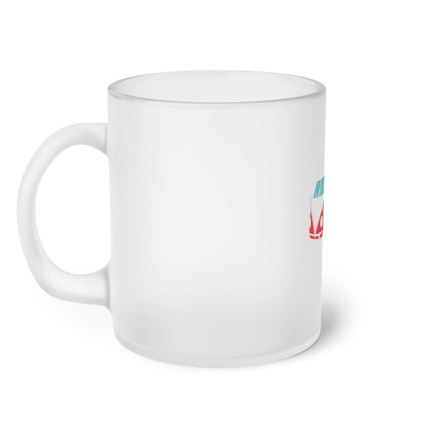 Surfs Up Dude. Frosted Glass Mug