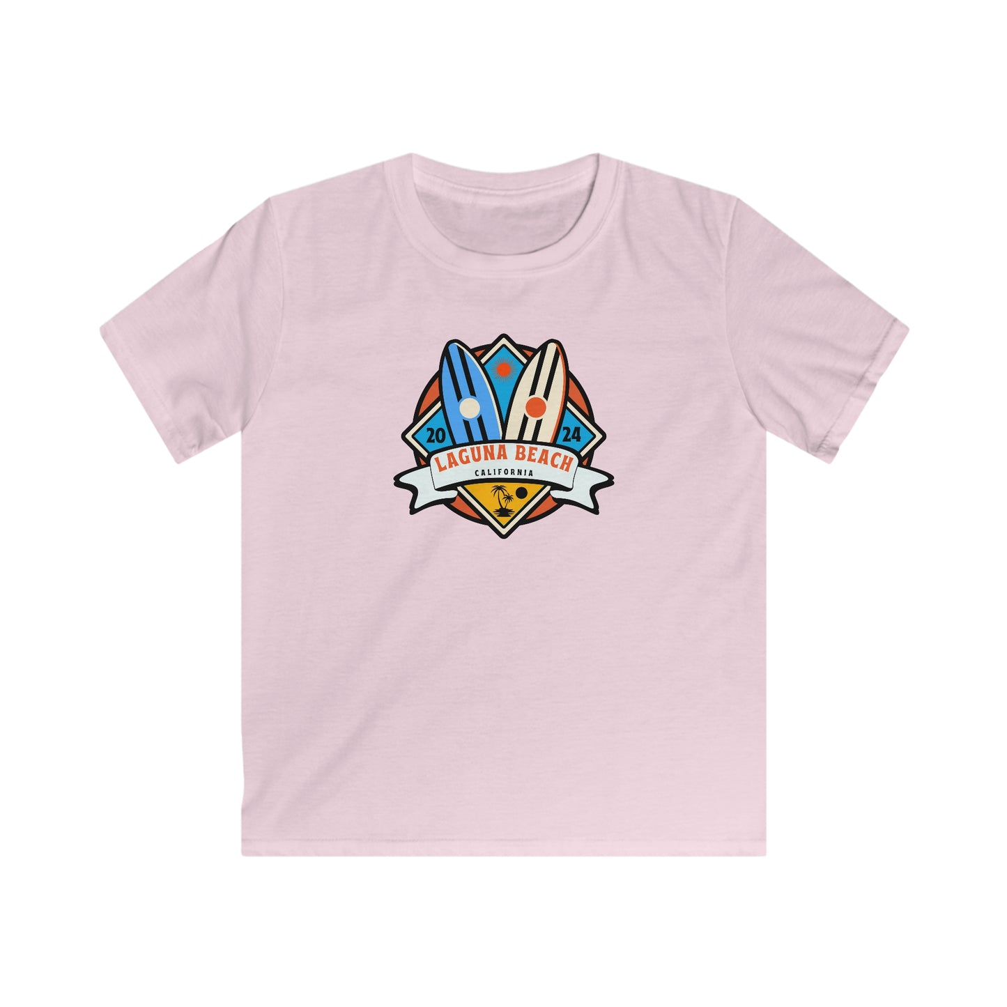 Laguna Beach 2024. Kids Softstyle Tee