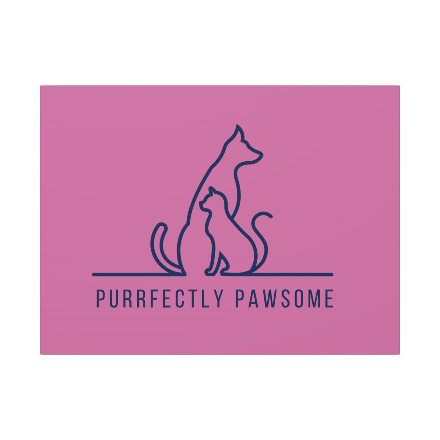 Purrfectly Pawsome. Canvas Gallery Wraps