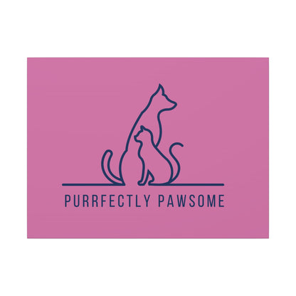 Purrfectly Pawsome. Canvas Gallery Wraps
