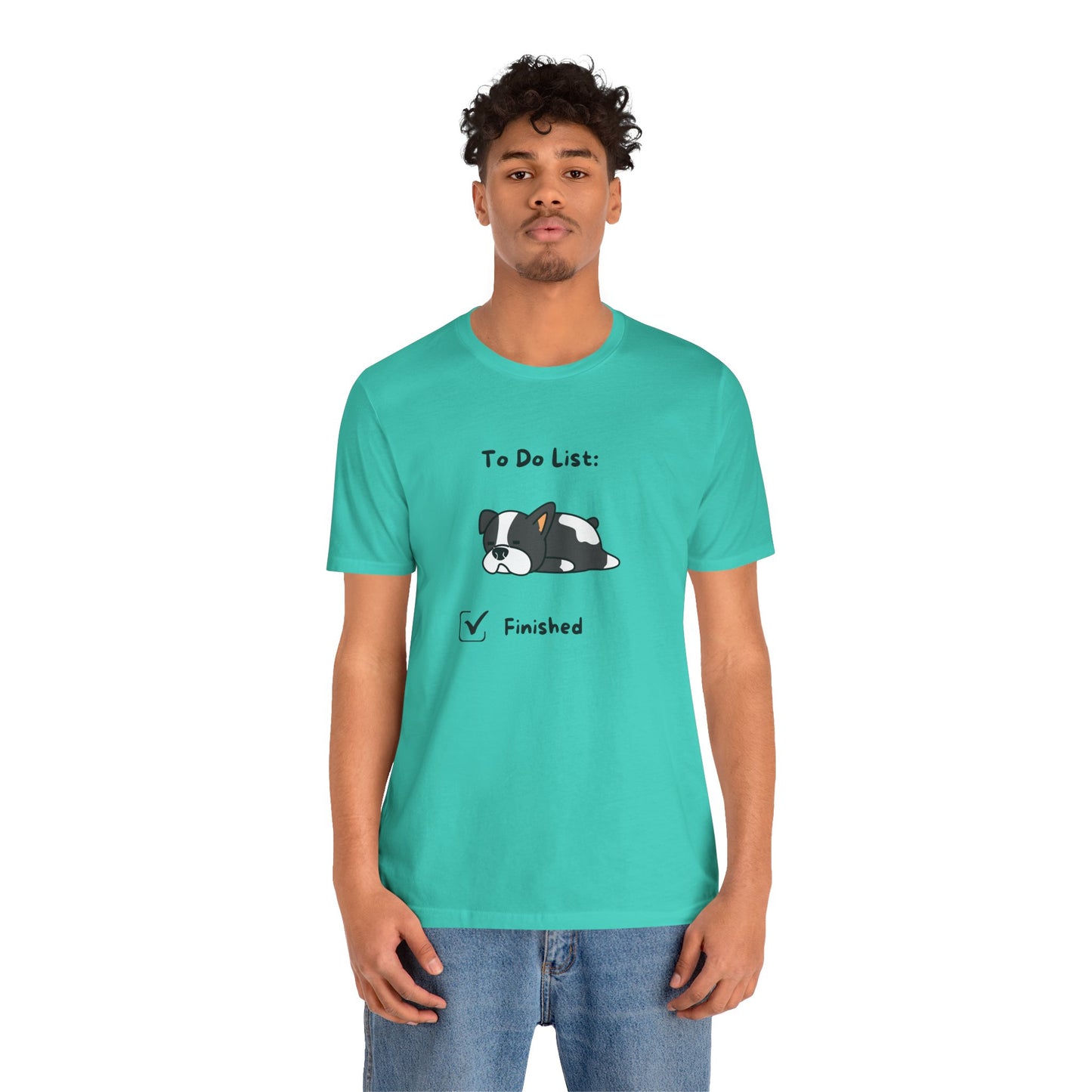 To Do List. Finished. Unisex Jersey Short Sleeve Tee