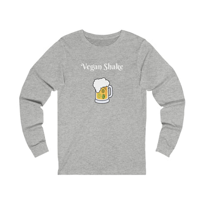 Vegan Shake.  Unisex Jersey Long Sleeve Tee