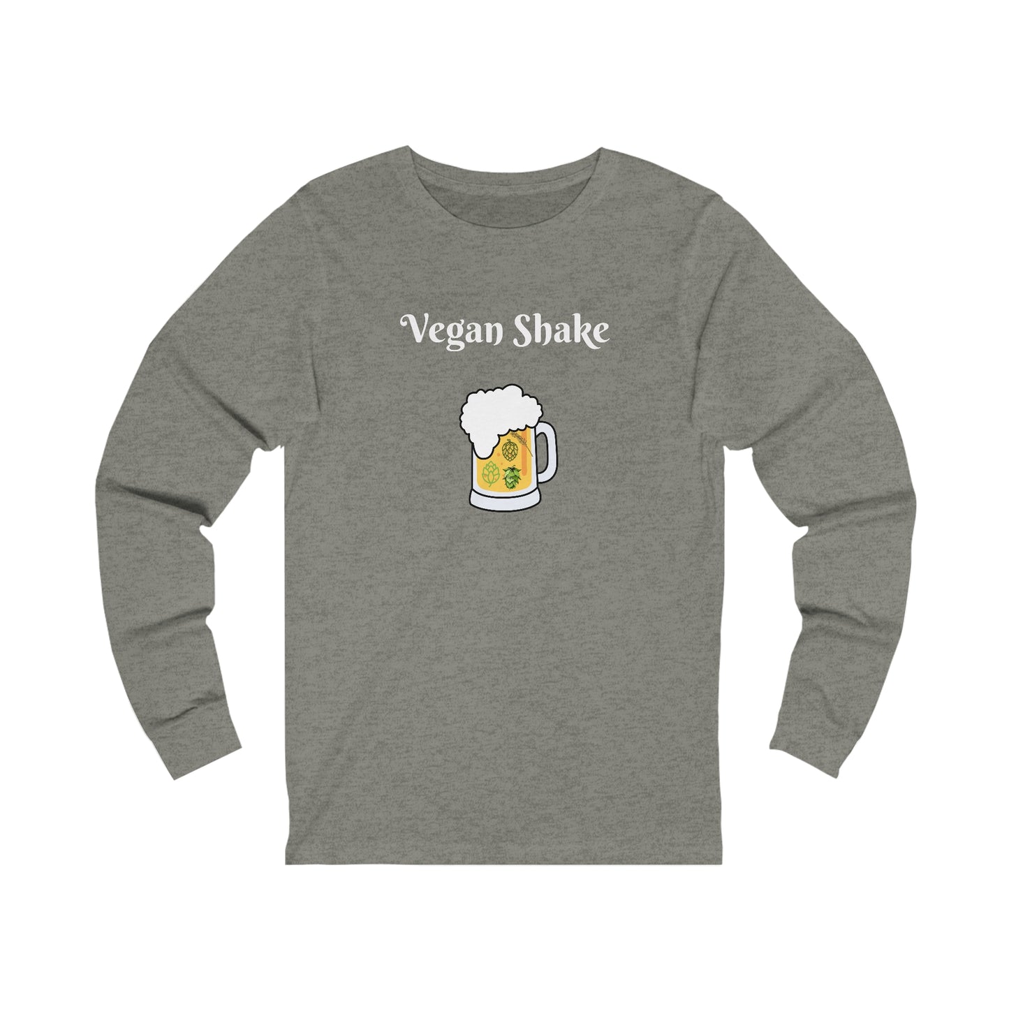 Vegan Shake.  Unisex Jersey Long Sleeve Tee