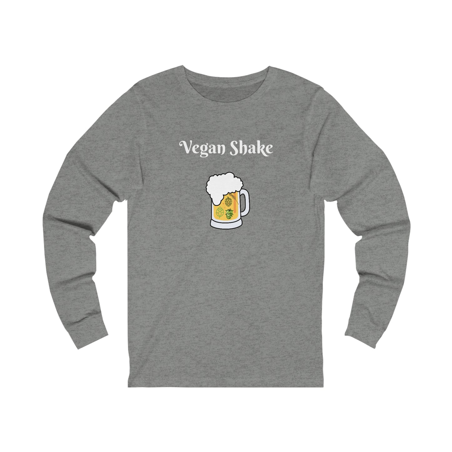 Vegan Shake.  Unisex Jersey Long Sleeve Tee