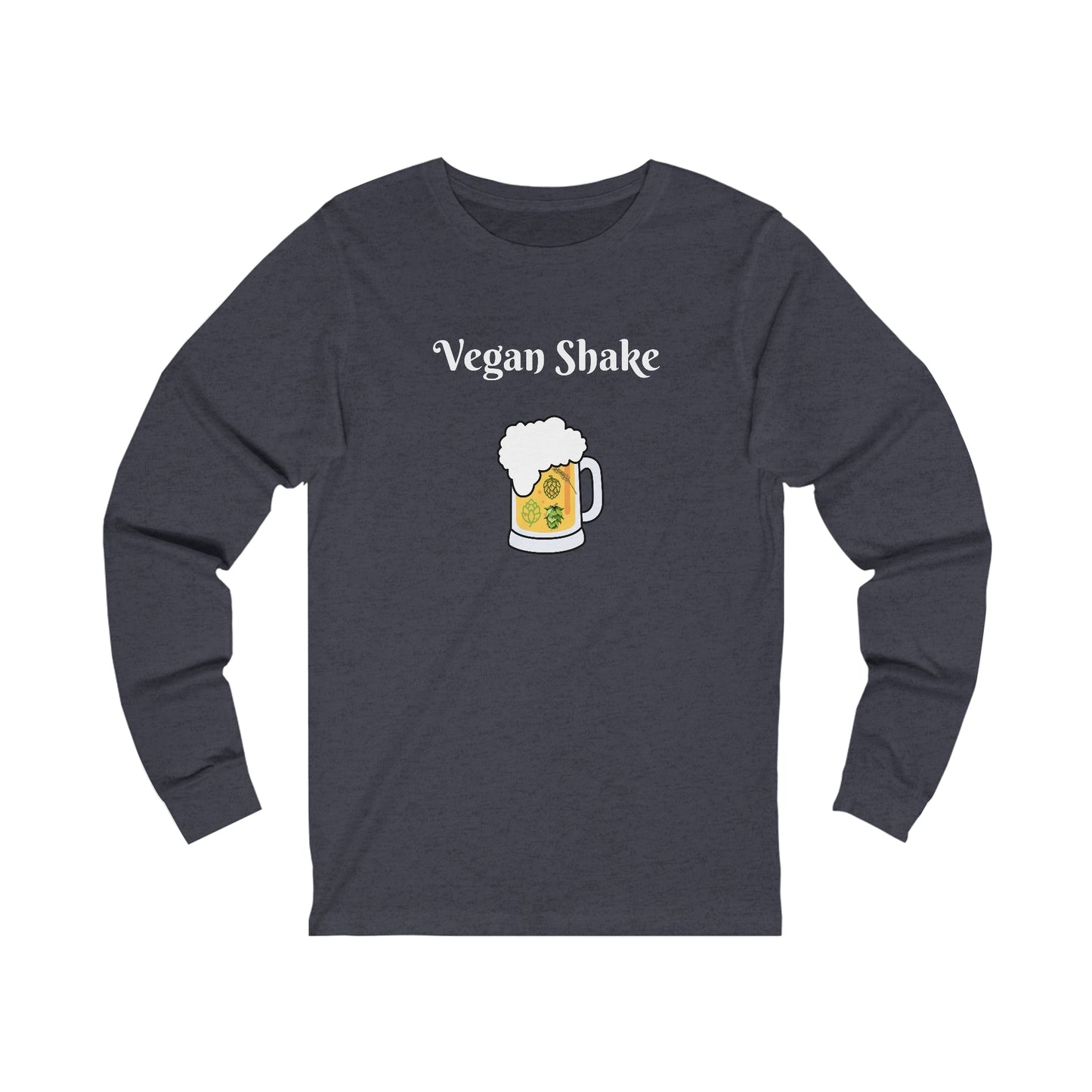 Vegan Shake.  Unisex Jersey Long Sleeve Tee