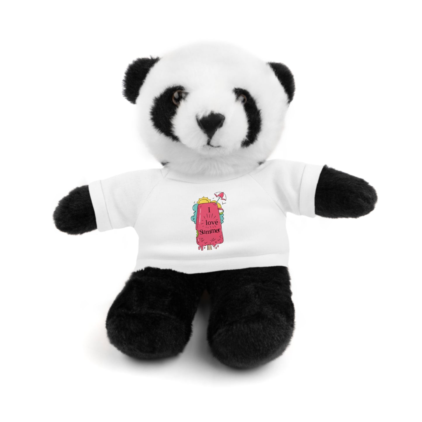I Love Summer Panda. Stuffed Animals with Tee