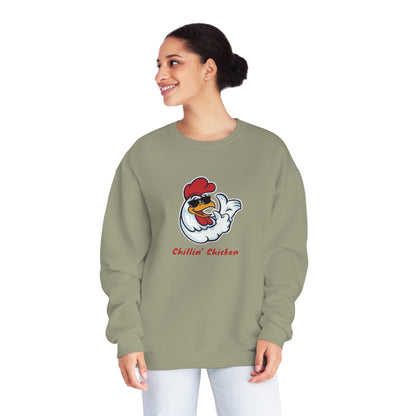 Chillin' Chicken. Unisex NuBlend® Crewneck Sweatshirt