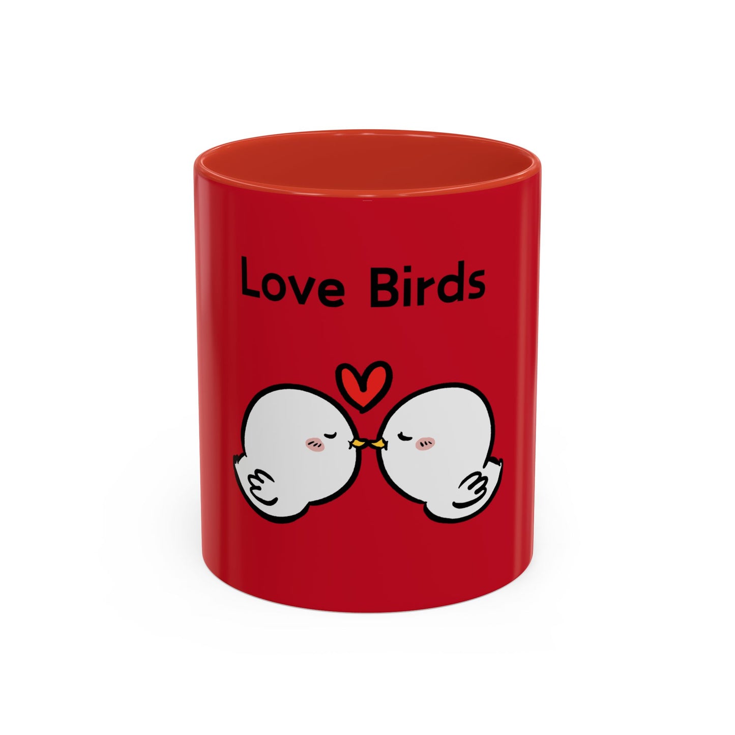 Love Birds Cute Design. Cartoon Mug, 11oz