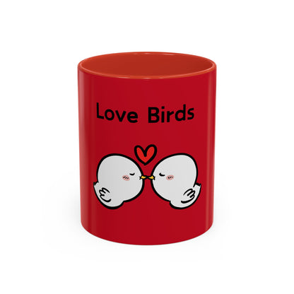 Love Birds Cute Design. Cartoon Mug, 11oz