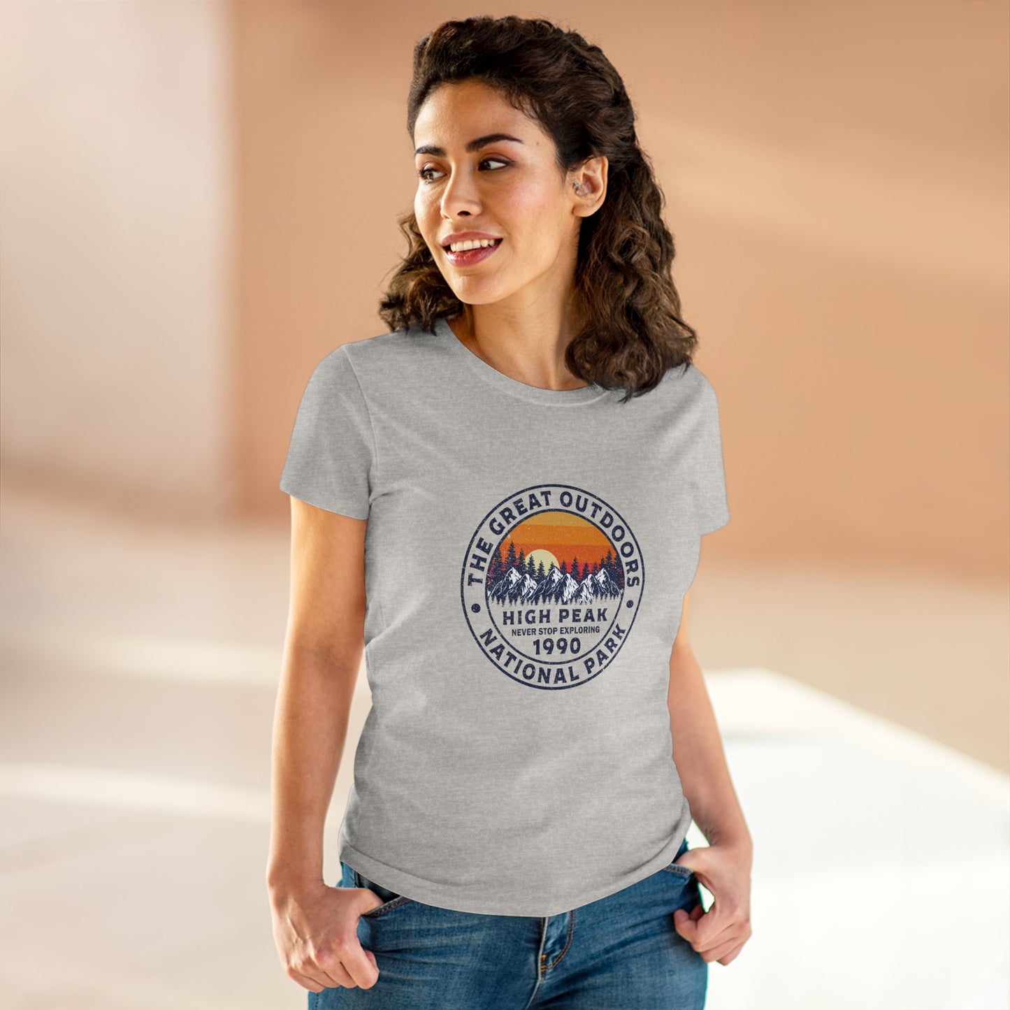 Never Stop Exploring – National Park T-Shirt for Women