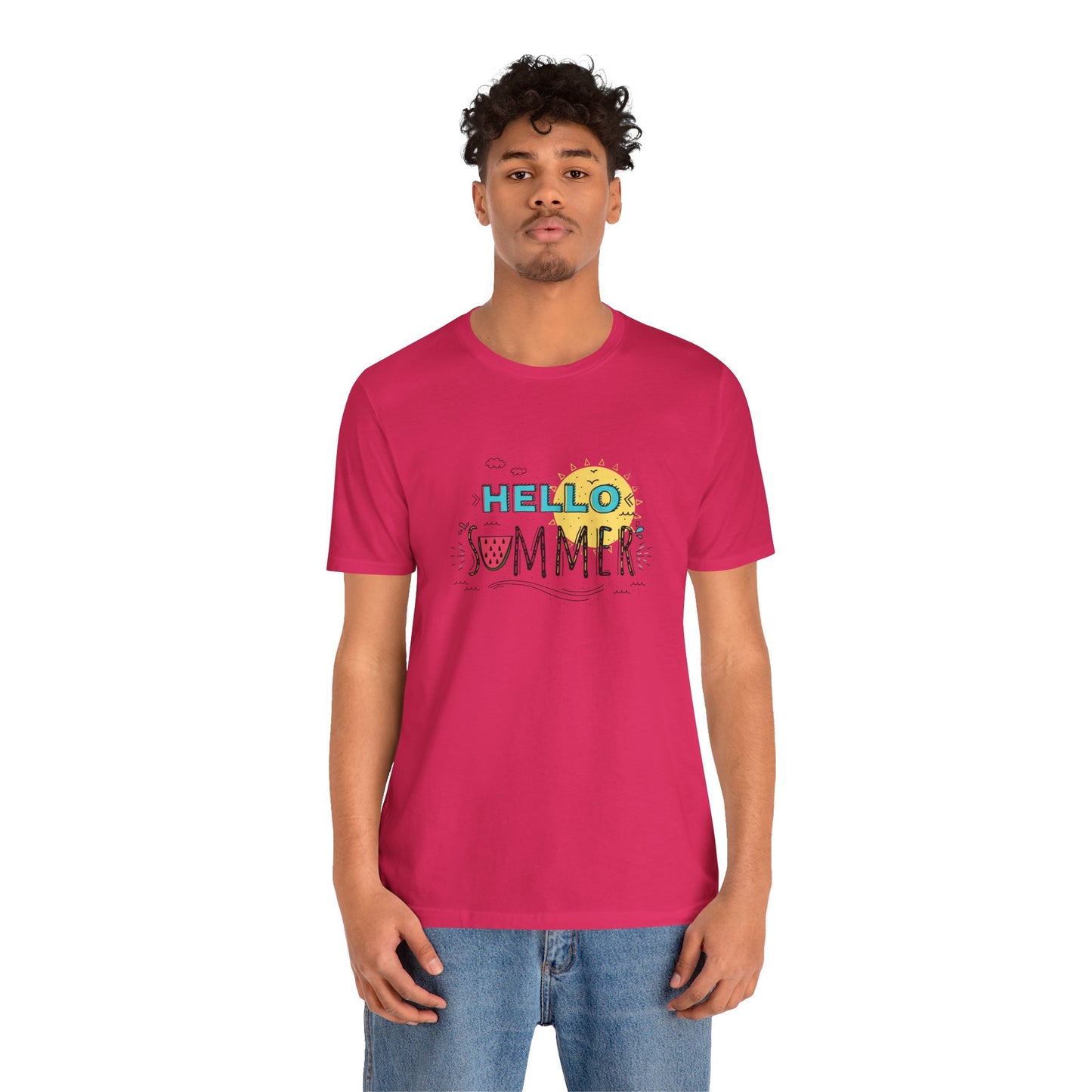 Hello Summer. Unisex Jersey Short Sleeve Tee
