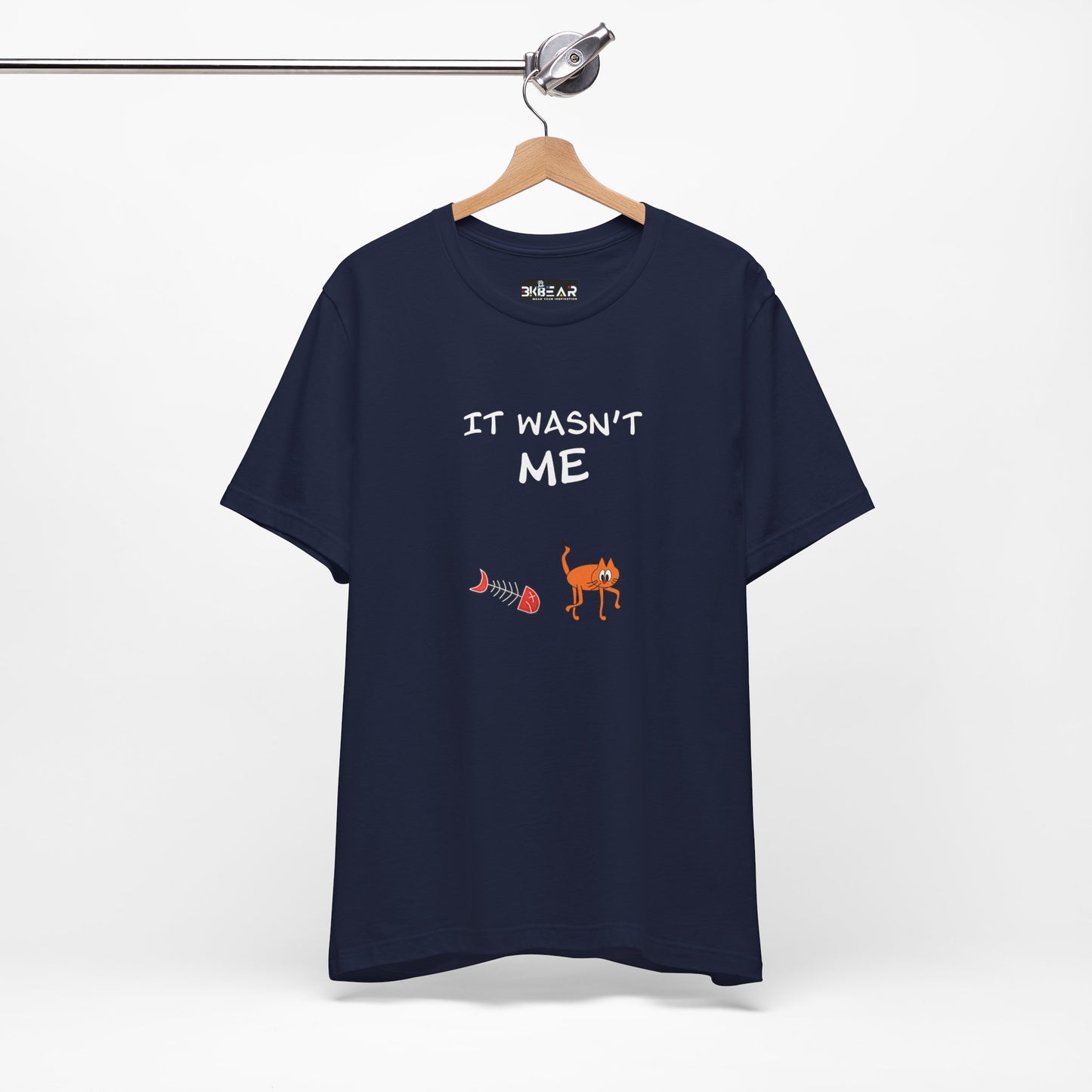 Leo The Cat Didn't Do It. Unisex Jersey Short Sleeve Tee