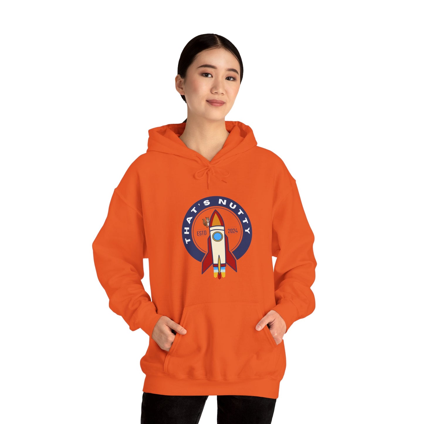 That's Nutty On A Rocket Ship Hooded Sweatshirt