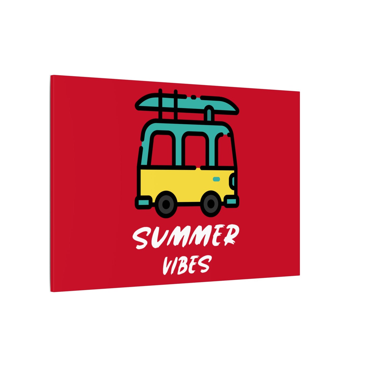 Summer Vibes Canoe on Van. Canvas Gallery Wraps