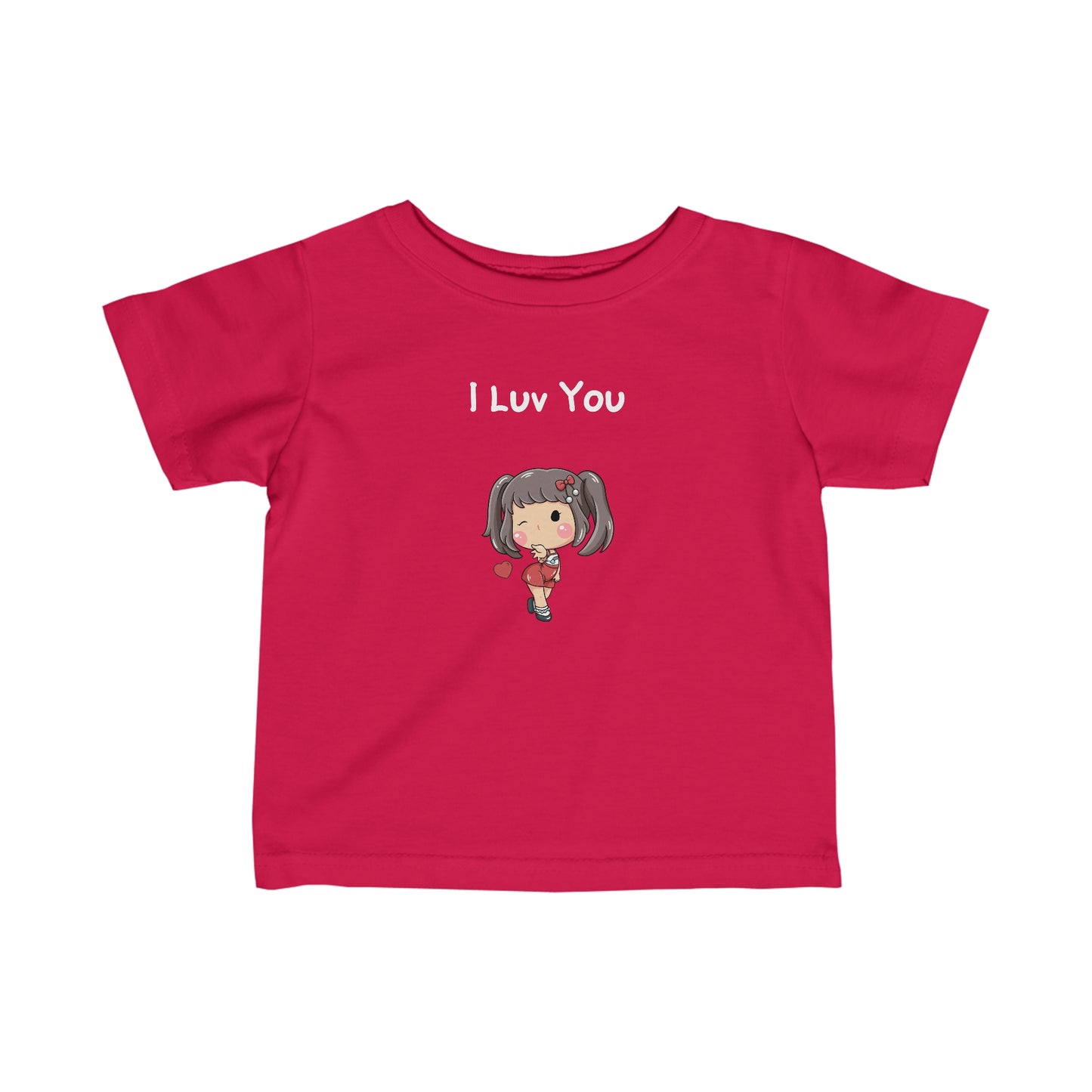 I Luv You.  Infant Fine Jersey Tee