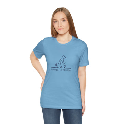 Purrfectly Pawsome. Unisex Jersey Short Sleeve Tee