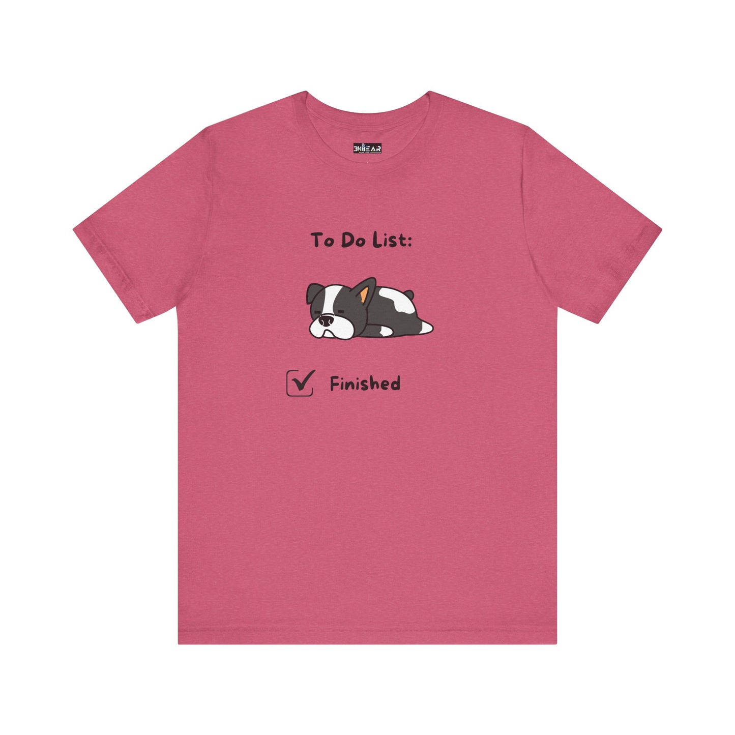 To Do List. Finished. Unisex Jersey Short Sleeve Tee