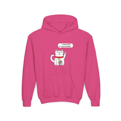 Oliver Says More Cats Is The Answer. Kids Hoodie