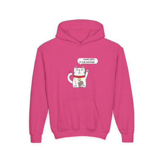Oliver Says More Cats Is The Answer. Kids Hoodie