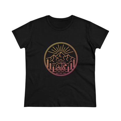 Explore Outdoors. Women's Midweight Cotton Tee