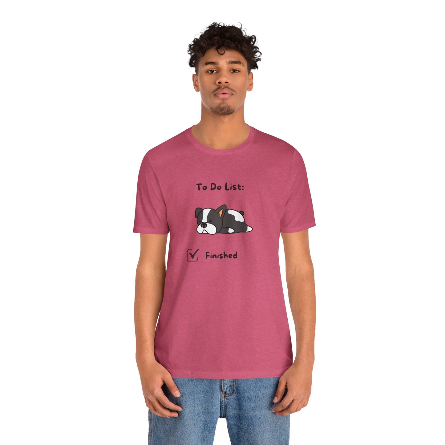 To Do List. Finished. Unisex Jersey Short Sleeve Tee