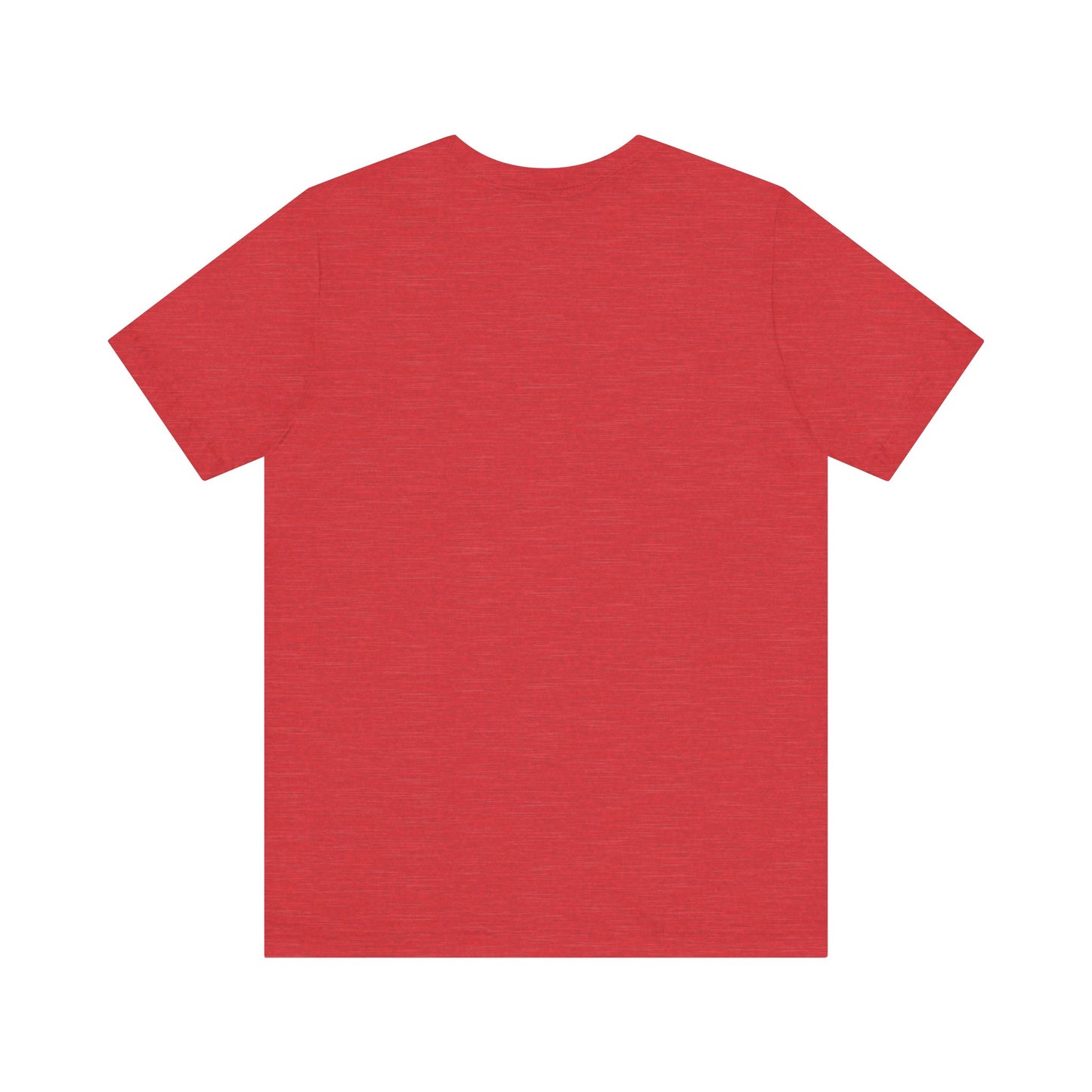 Solid Red. Unisex Jersey Short Sleeve Tee