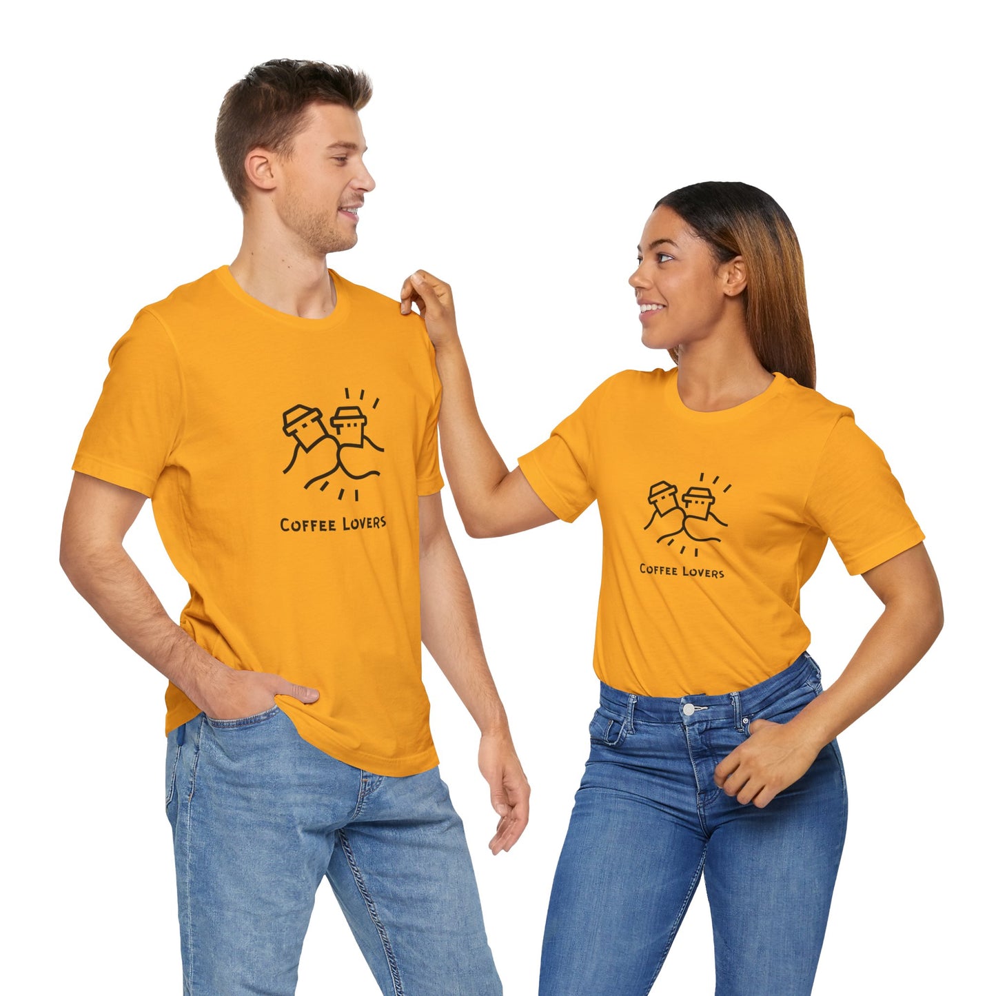 Coffee Lovers Unisex Jersey Tee – Funny Coffee Graphic T-Shirt For Men & Women