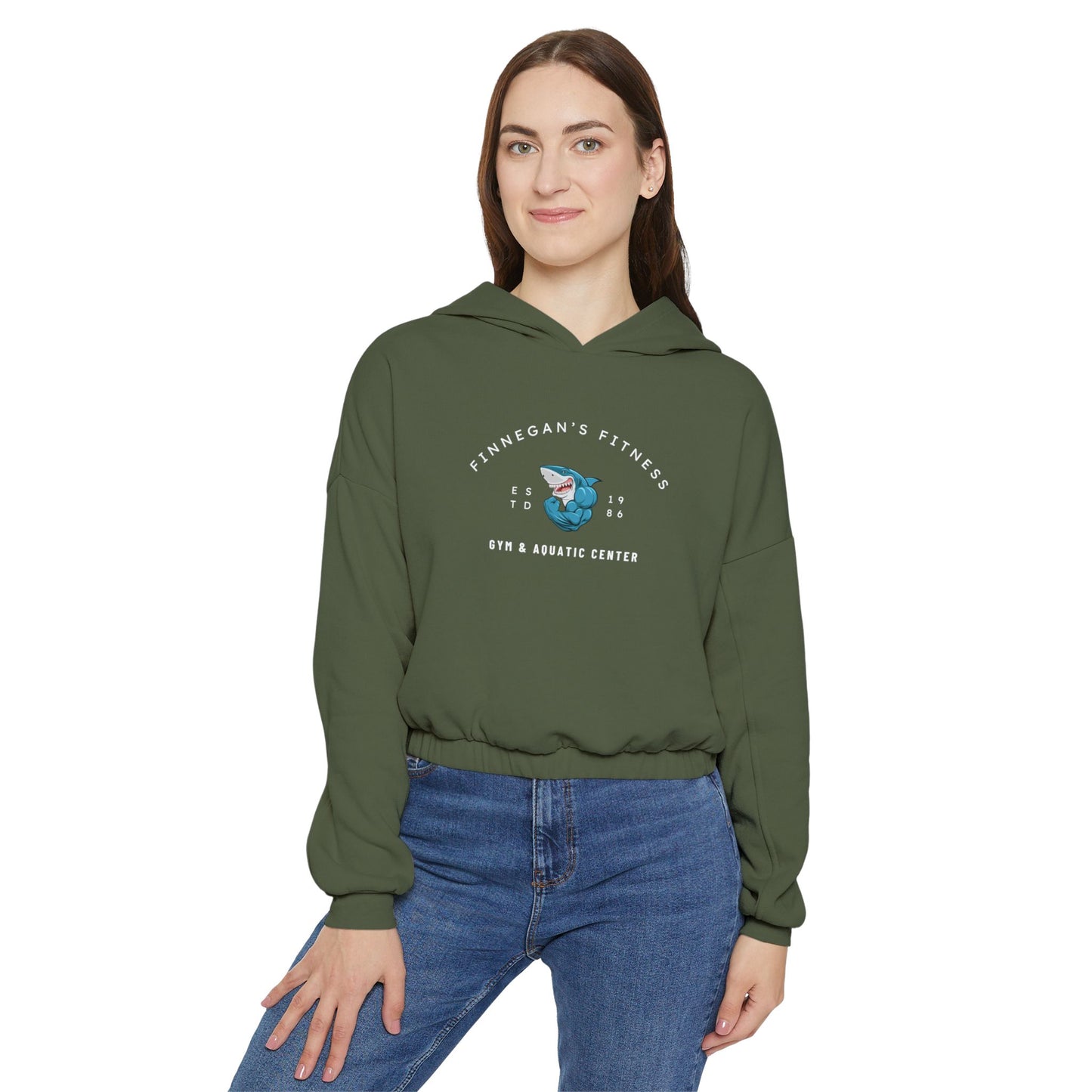 Copy of Time To Dream Big Dreams. Women's Cinched Bottom Hoodie