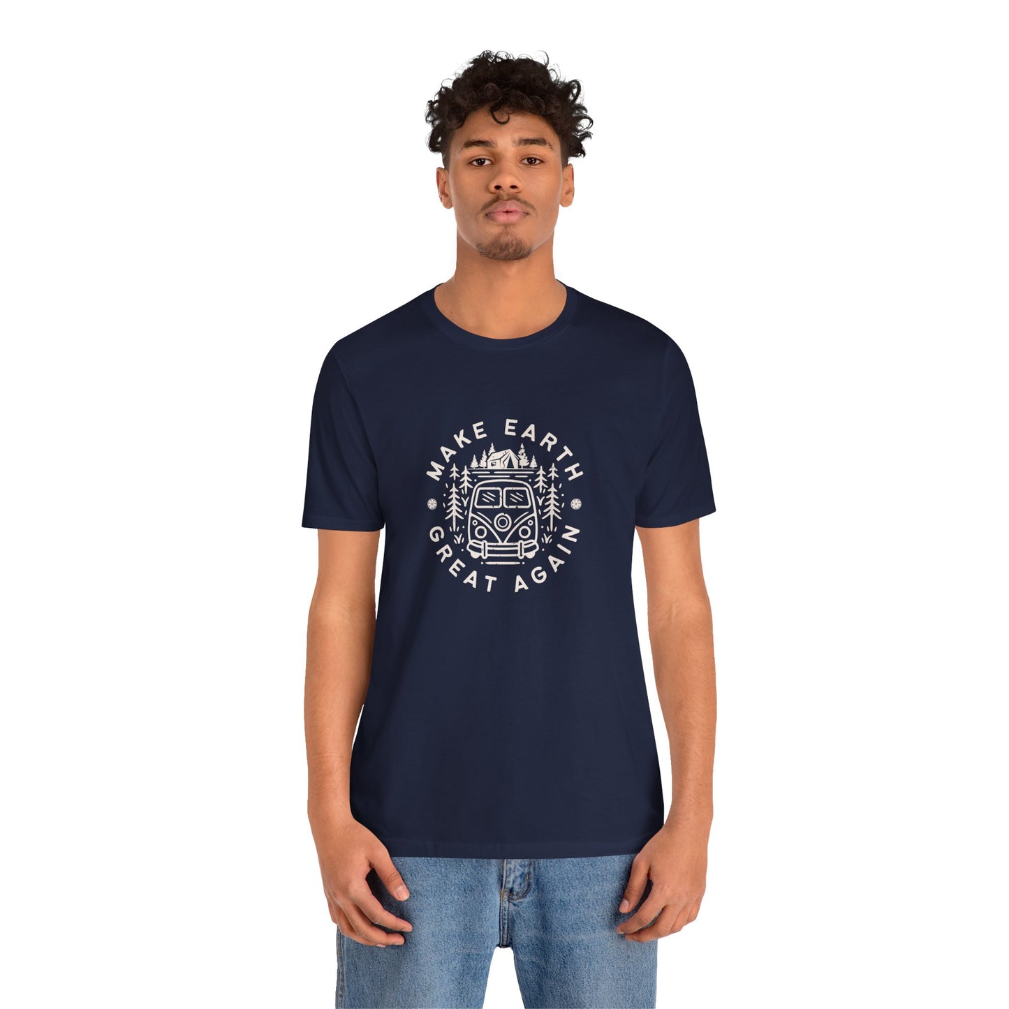 Make Earth Great Again. Relaxed mind. Unisex Jersey Short Sleeve Tee