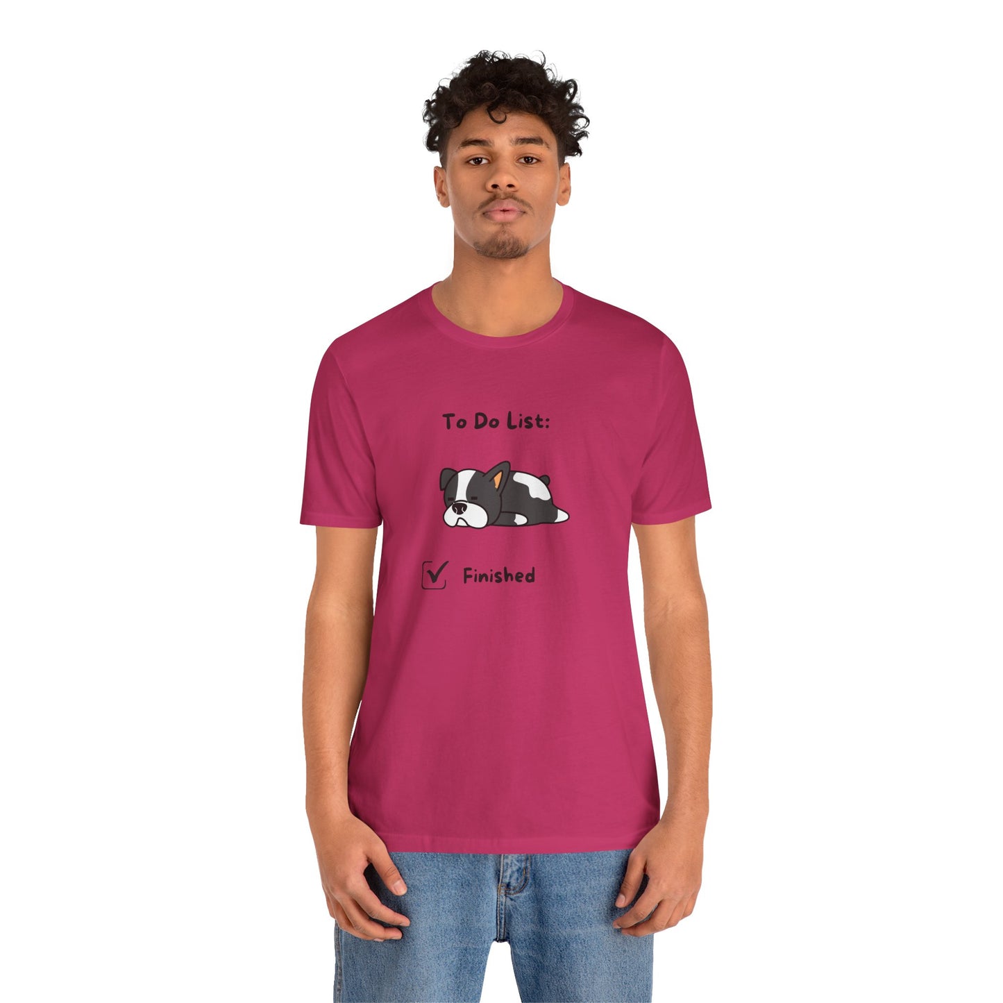 To Do List. Finished. Unisex Jersey Short Sleeve Tee