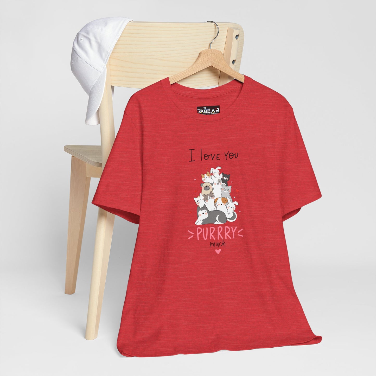 Adorable Animals that Love You Purry Much. Unisex Jersey Short Sleeve Tee