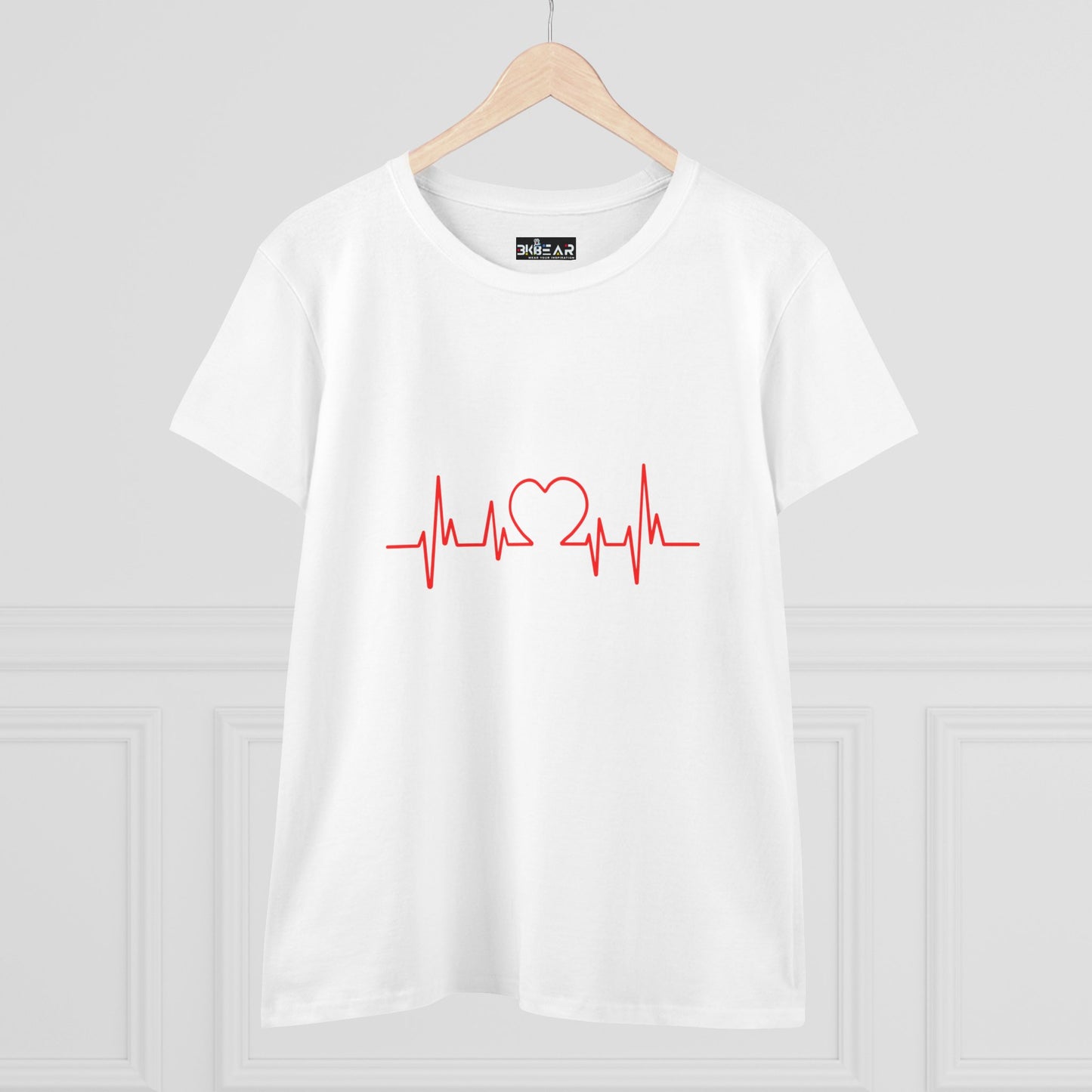 I Love You Heartbeat – Heartbeat Graphic T-Shirt for Women