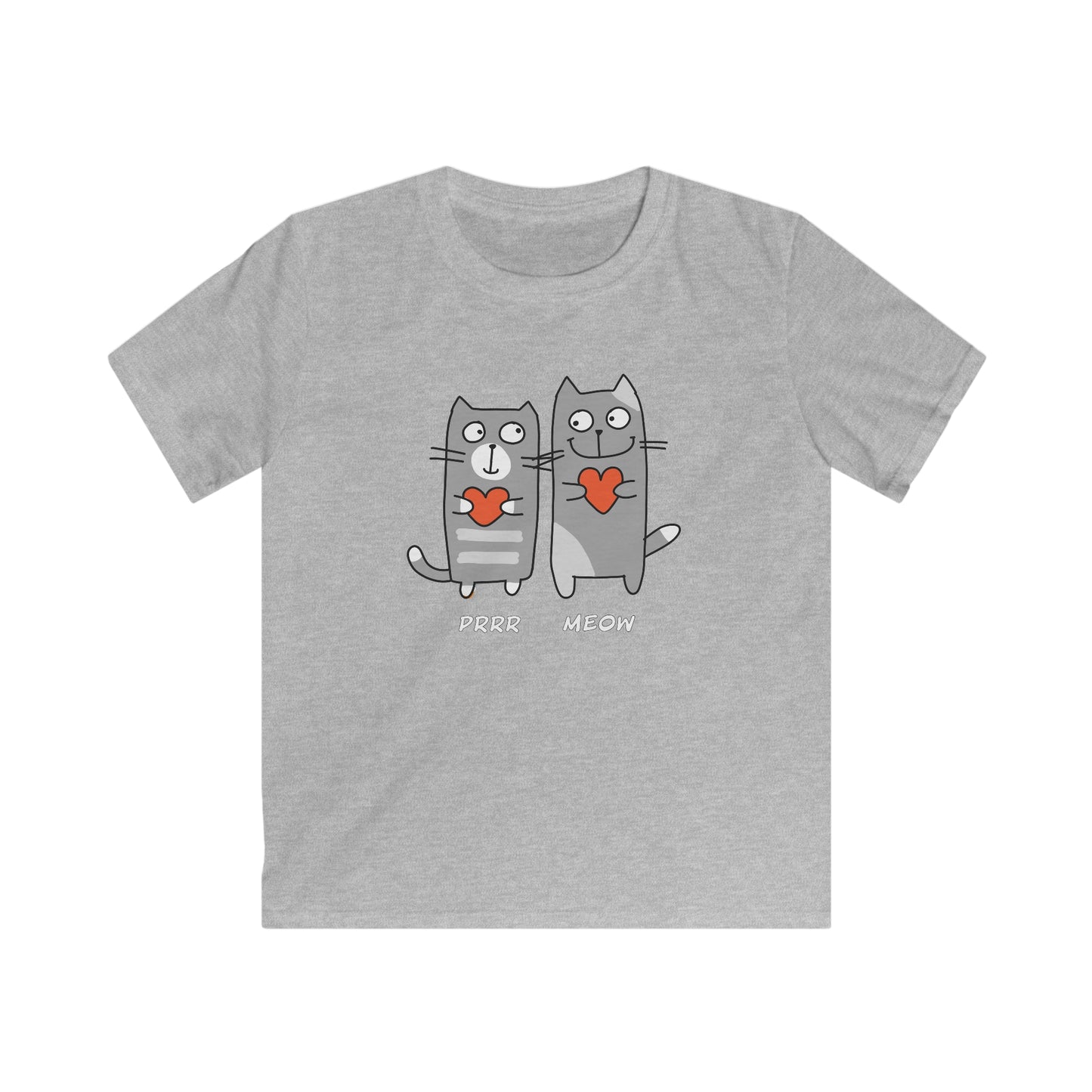 Happy Cat's. Prrr Meow. Kids Softstyle Tee