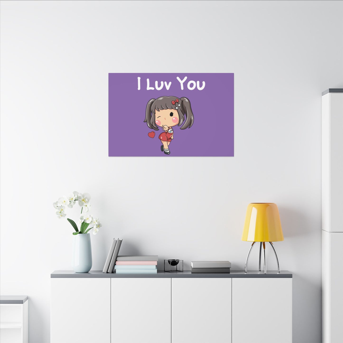 I Luv You. Canvas Gallery Wraps