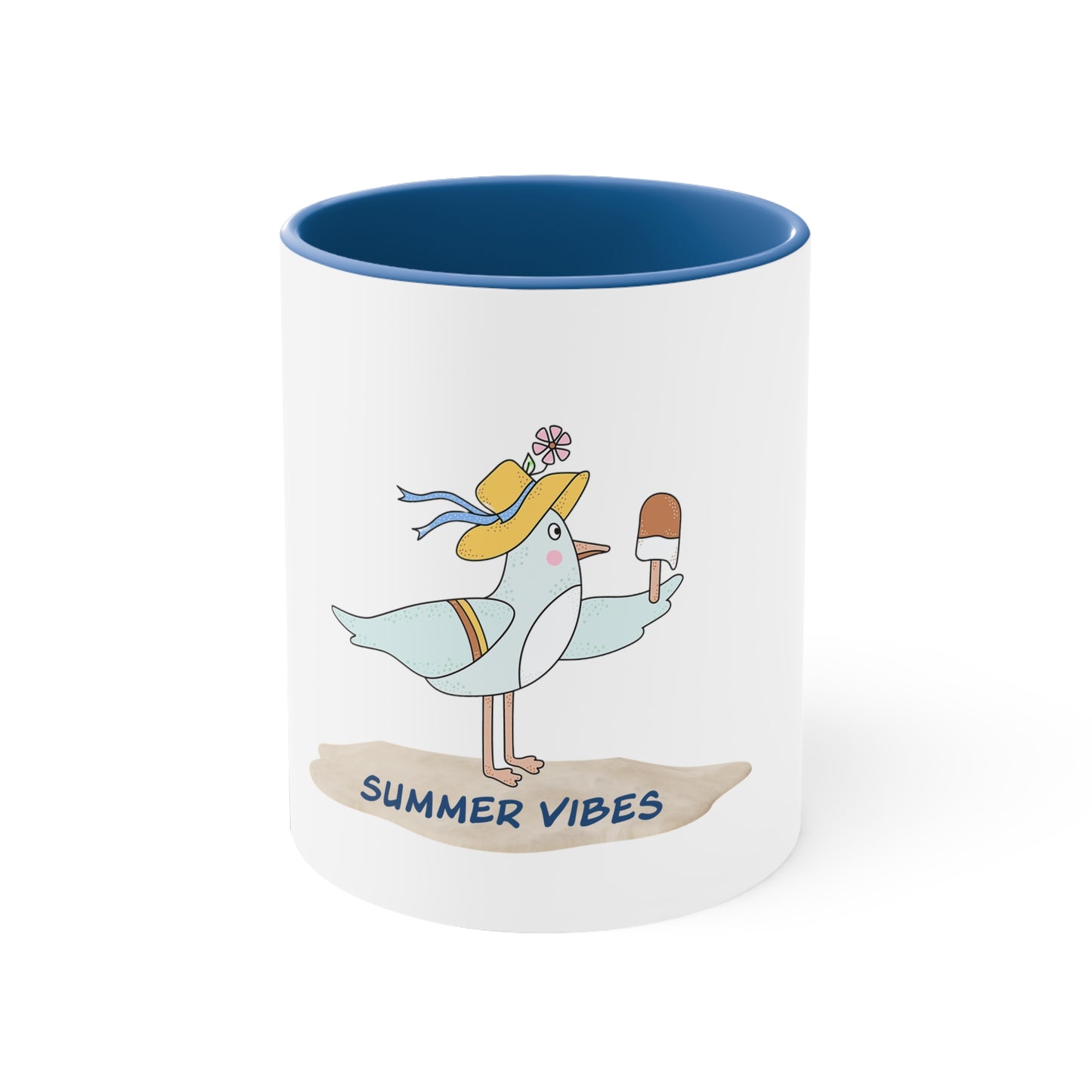 Regal Seagull Summer Vibes. Accent Coffee Mug, 11oz