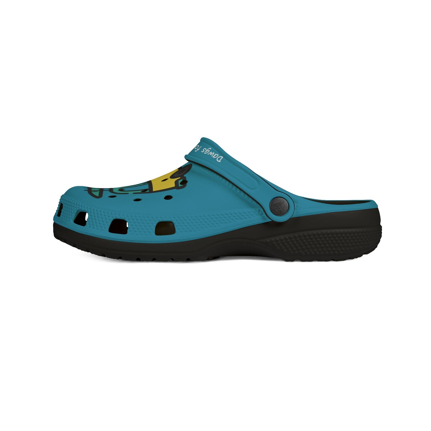 Summer Vibing Van Rubber Clogs For Men- Turquois